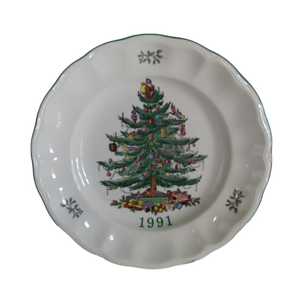 VINTAGE SPODE Collector | Set of 2 ('91 & '92) Limited Edition Christmas Plates